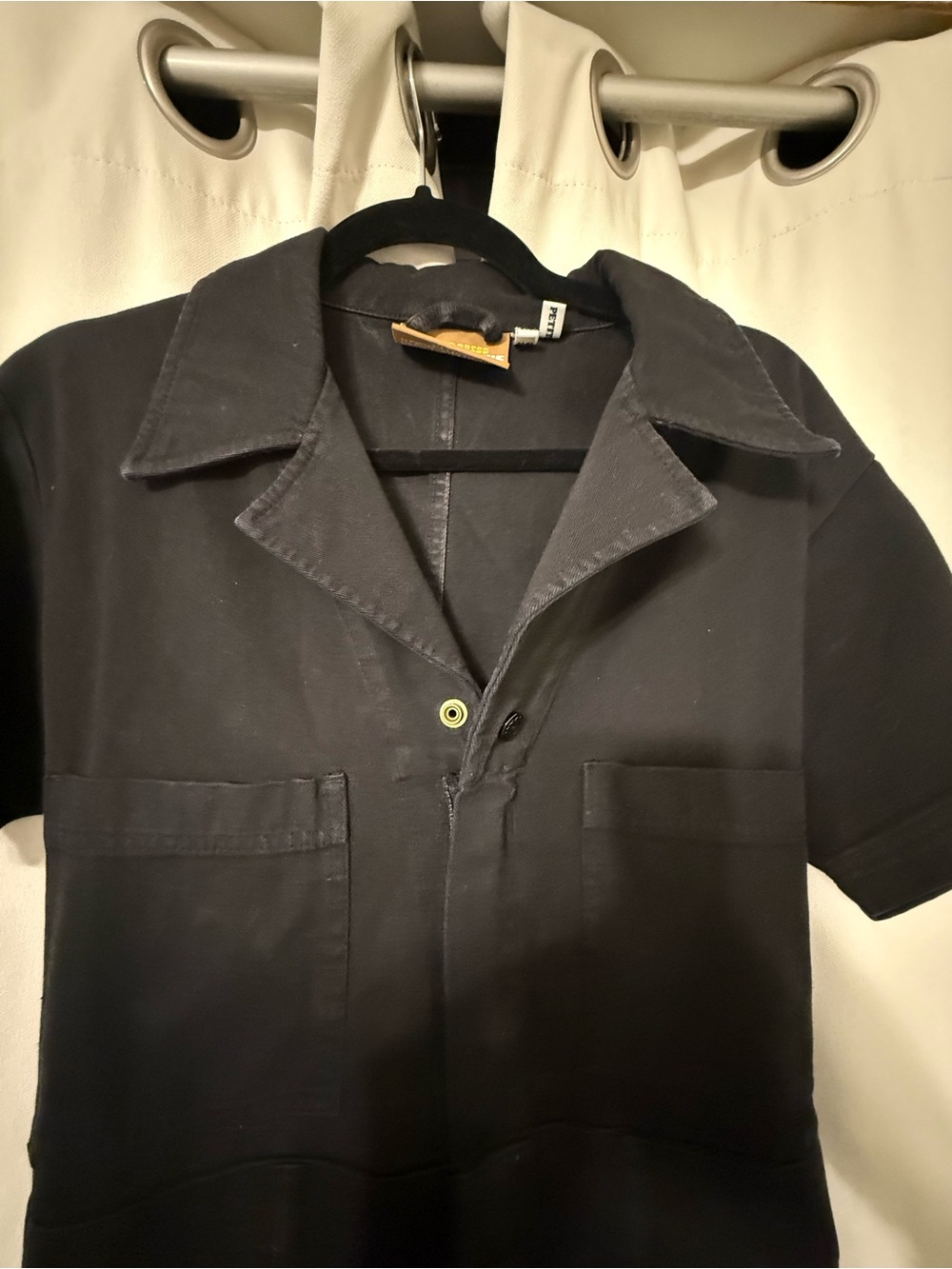 Big Bud Press Short Sleeve Utility Jumpsuit in Black Size MP - Picture 10 of 14